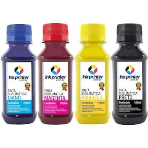 Tinta Sublimática InkPrinter Para Sublimação (4x100ml)