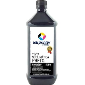 Tinta Sublimática InkPrinter Preta Para Sublimação (1 litro)