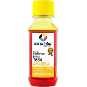 Tinta para Epson L110 - Amarelo - Compatível InkPrinter (T664 - 100ml)