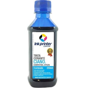 Tinta Corante InkPrinter Ciano para Impressora Epson (250ml)