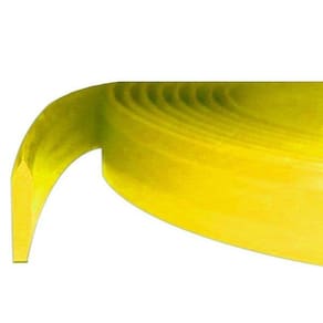 Tira de Poliuretano Chanfrada em V Amarelo para Rodo de Serigrafia 70SH (50cm)