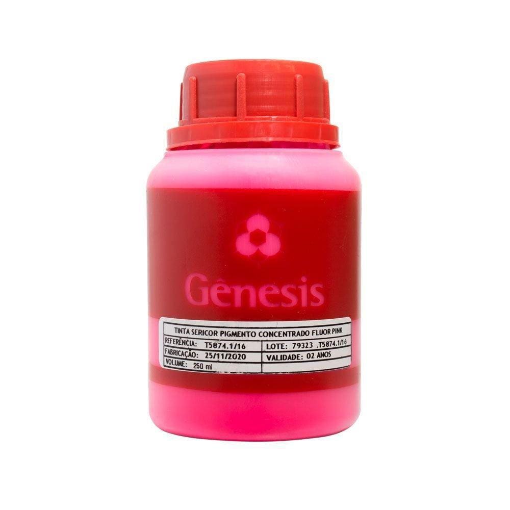 Sericor Pigmento Concentrado Fluor Pink Gênesis para Tintas de Serigrafia a Base D`água (250ml)