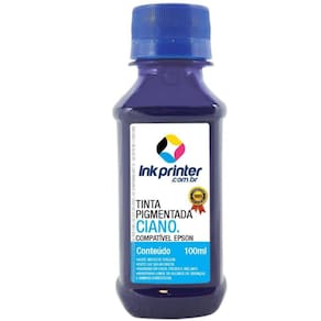Tinta InkPrinter Ciano Pigmentada para Impressora Epson (100ml)