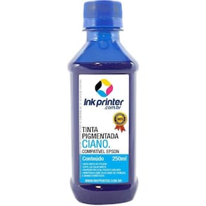 Tinta InkPrinter Ciano Pigmentada para Impressora Epson (250ml)