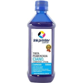 Tinta InkPrinter Ciano Pigmentada para Impressora Epson (500ml)