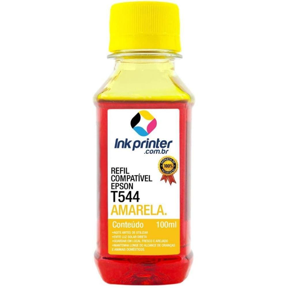 Tinta para Epson L3110 - Amarelo - Compatível Ink Printer (T544 - 100ml)