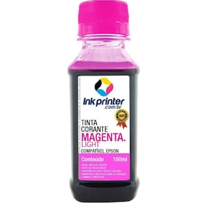 Tinta Corante InkPrinter Magenta Light para Impressora Epson (100ml)