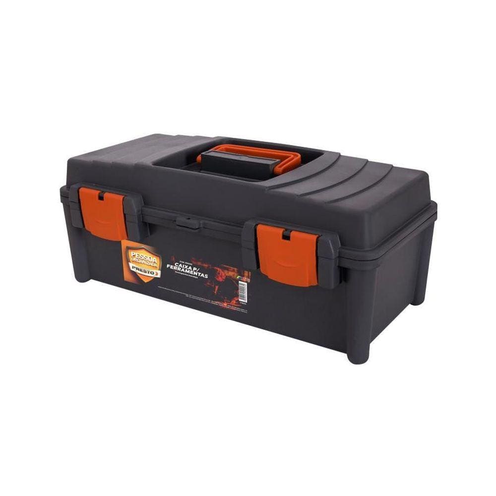 Presto Caixa Plastica Ferramentas Com Bandeja 42Cmx16Cmx19Cm