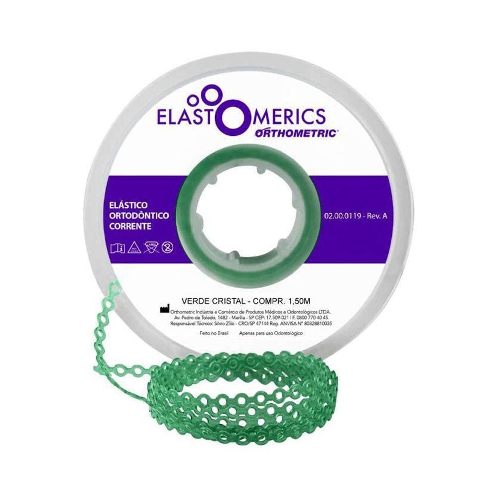 Elástico Corrente Médio - 1,5M - Verde Cristal