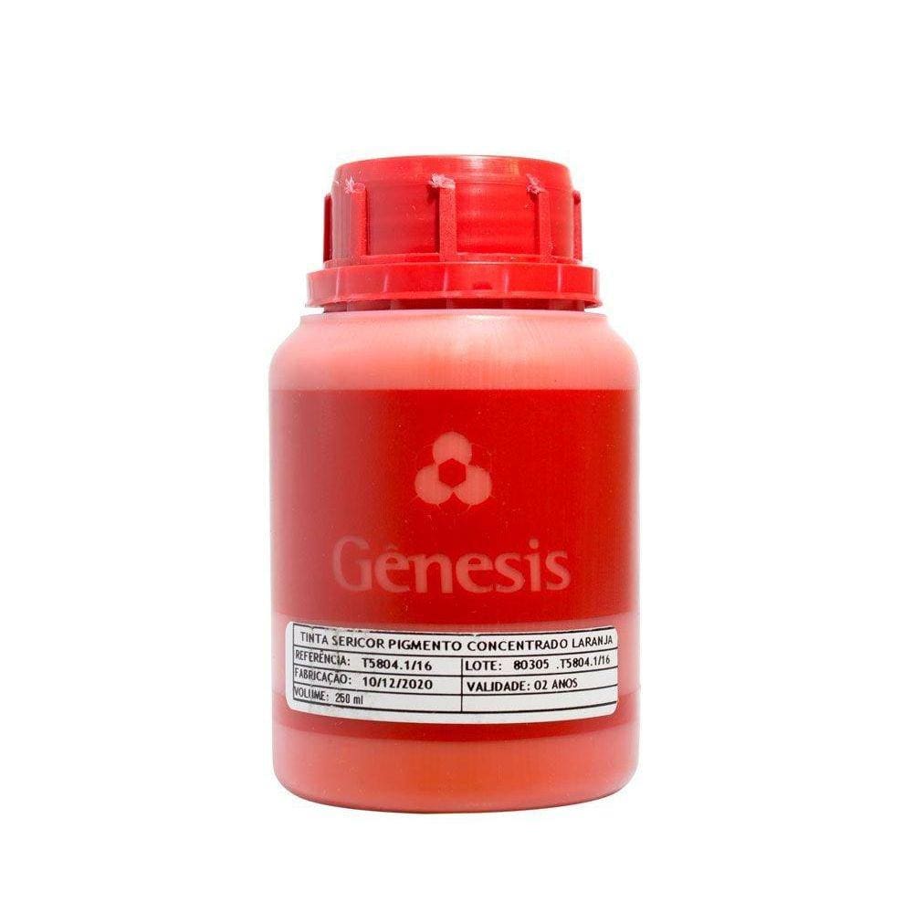 Sericor Pigmento Concentrado Laranja Gênesis para Tintas de Serigrafia a Base D`água (250ml)