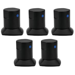 Kit 05 und Acabamento De Registro Preto Encaixe Padrão Deca Docol 1.2 e 3.4