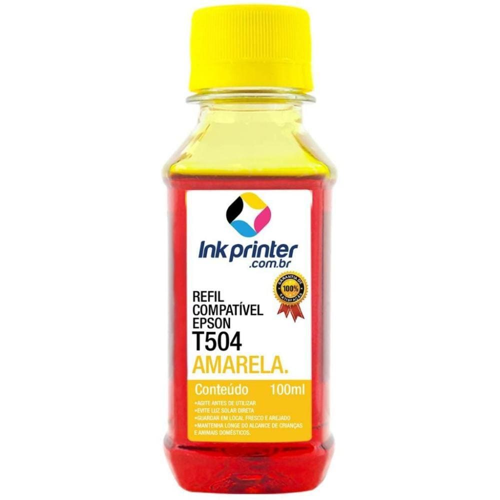 Tinta para Epson L6171 - Amarelo - Compatível InkPrinter (T504 - 100ml)