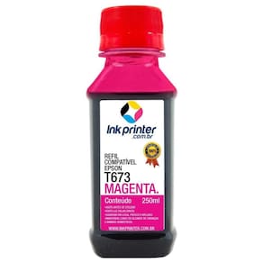 Tinta para Epson L805 - Magenta - Compatível Ink Printer (T673 - 250ml)