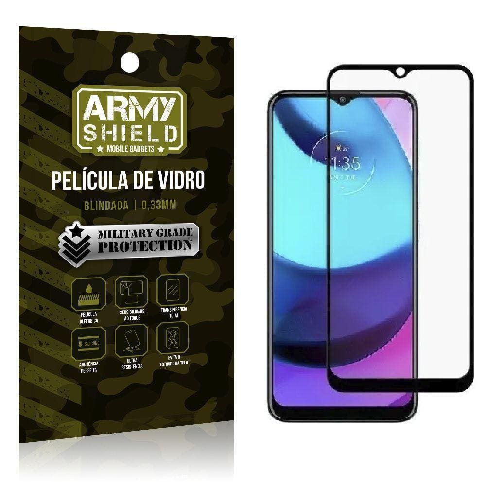 Película De Vidro 3D Moto E20 Blindada - Armyshield