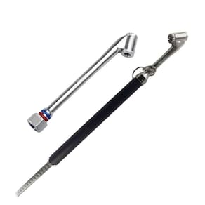 Kit Calibrador Medidor De Pressão De Pneus E Bico De Encher