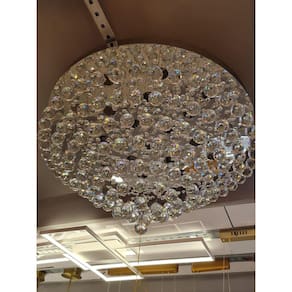 Plafon de Cristais Bolinha 80cm 20Gu10
