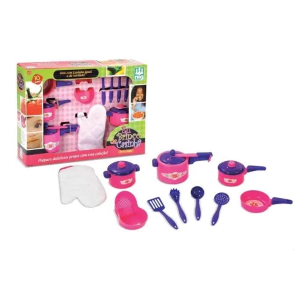 Jogo De Cozinha Infantil Panelinhas Arroz E Feijão 601 Nig