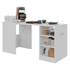 Aparador com Mesa Dobrável Multimóveis Cantinho do Café Ibiza FG1001 Branco