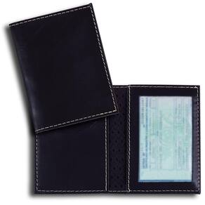 Porta Documentos Especial em Couro Legítimo Preto