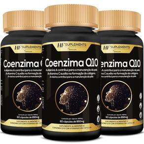 3x COENZIMA Q10 VITAMIN COMPLEX 850MG 60CAPS HF SUPLEMENTS