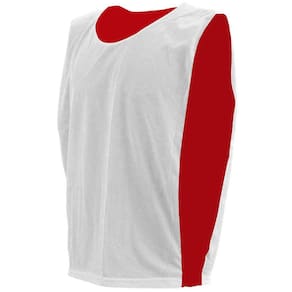 Kit com 10 Coletes Dupla Face TRB Branco e Vermelho