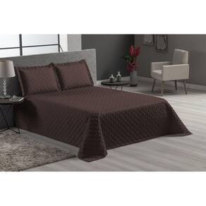 Jogo De Cama Cor Marrom 4 Peças Luxo Casal Padrão Veneza