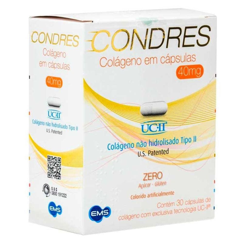 Condres Colágeno 40mg com 30 Cápsulas