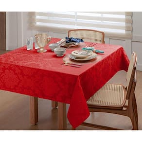 Toalha De Mesa Jacquard Natalina 2,20x1,35M 6 Lugares
