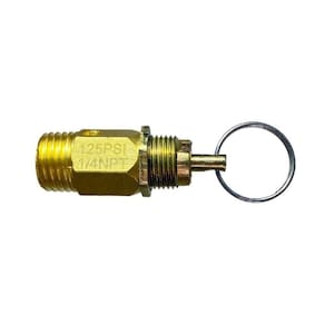 Válvula De Segurança Pressão 125 Psi Pequena 1/4 Npt