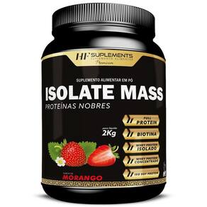 Isolate Mass Hipercalorico Proteinas Nobres 2 Kg Morango