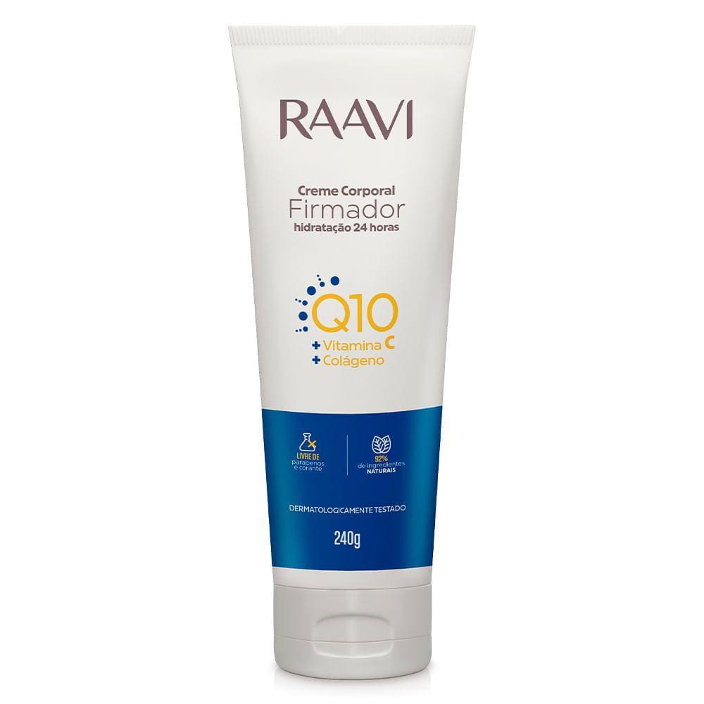 Creme Hidratante Corporal Raavi Firmador Q10 240g