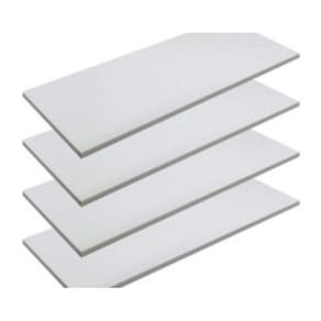 4 Prateleiras 40X25 Mdf Preto Acompanha Kit De Instalação