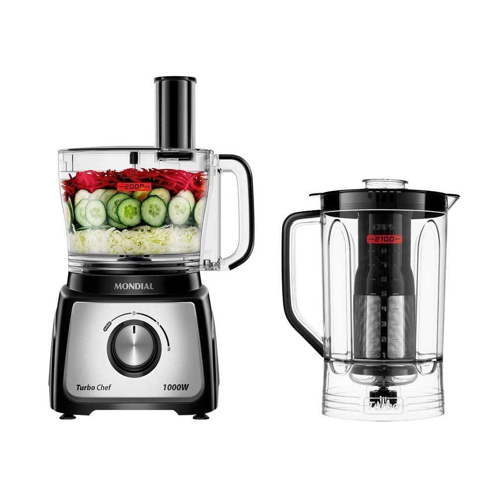 Multiprocessador Mondial Turbo Chef 7 em 1 - MPN-01-BE 220V