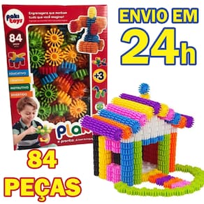 Maleta Brinquedo Educativo De Montar Engrenagens Plakt 100pç