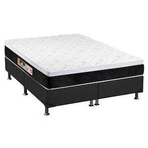 Colchão Castor D45 Black e White AIR+Cama Box Queen 158