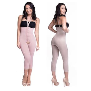 Bermuda Alta Compressão Abdômen Flancos Culotes Pernas Abdominoplastia Pós Parto Operatório Cirúrgica Lipoaspiração