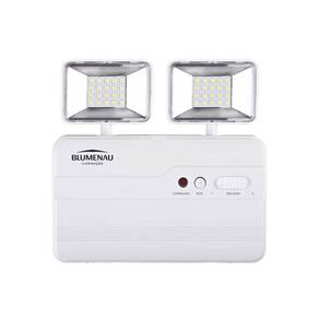 Luminária de Emergência Bloco Autônomo Led Blumenau 2 Faróis 10W Bivolt