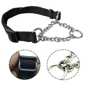 Coleira Caes Nylon 2.0 cm Ajustavel Cachorro Corrente Elo Torcido Pet Cao Animais Treinamento Passeio Adestramento