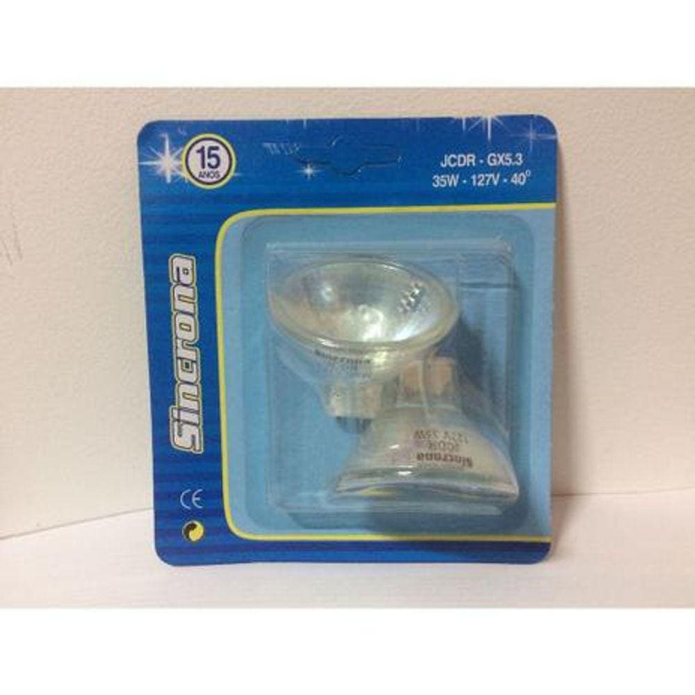 Lâmpada Halógena Dicróica Tipo MR16 127V 35W