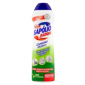 Sapólio Radium Cremoso Limão 450ml - Embalagem com 12 Unidades