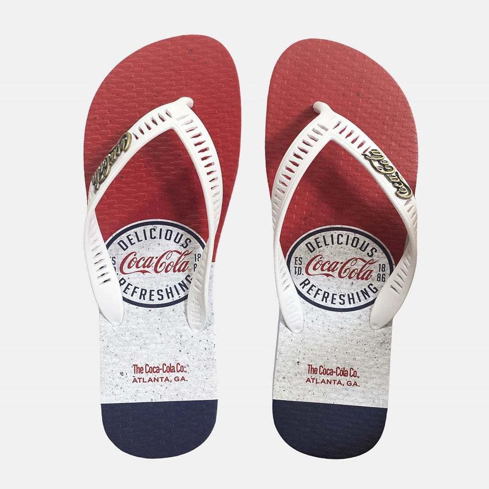 Chinelo Coca Cola Old Board Branco