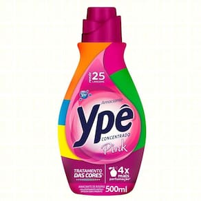 Amaciante Ypê Concentrado Pink 500ml Embalagem com 12 Unidades