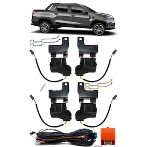 Kit Trava Elétrica Tragial Fiat Nova Strada 2020 Em Diante 4 Portas