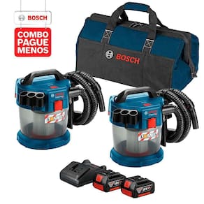 Combo Pague Menos Bosch 18V - Aspirador de Pó + Aspirador de Pó + 2 Bat+ Carre.+ Bolsa