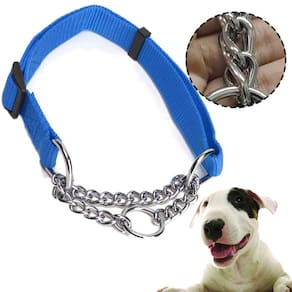 Coleira Ajustavel Elo Torcido Cachorro Cao Corrente Caes Pet 2 cm Resistente