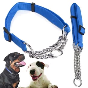 Coleira Cachorro Ajustavel Nylon Elo Torcido 2.0cm Pet Cao Animais Treinamento Passeio Adestramento Ar Livre Rua