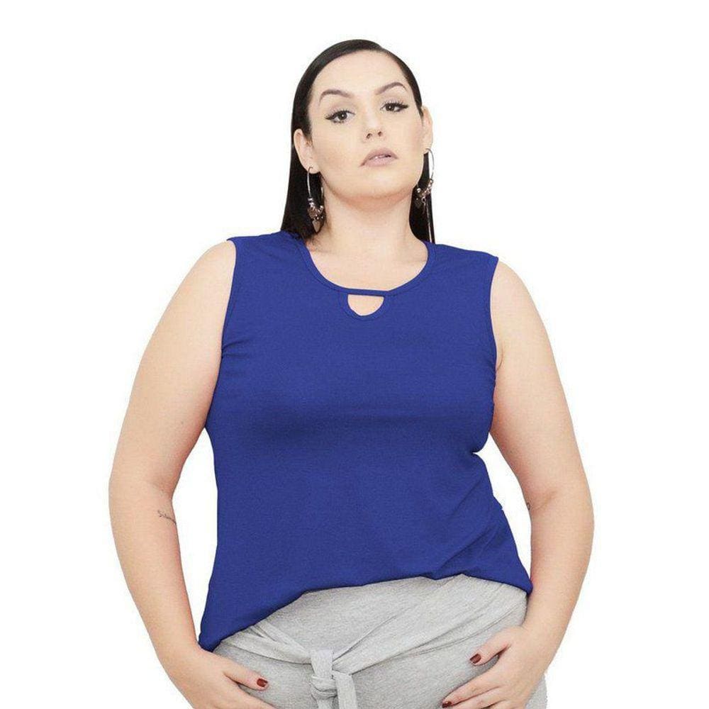 Blusa Regata Com Decote Gota