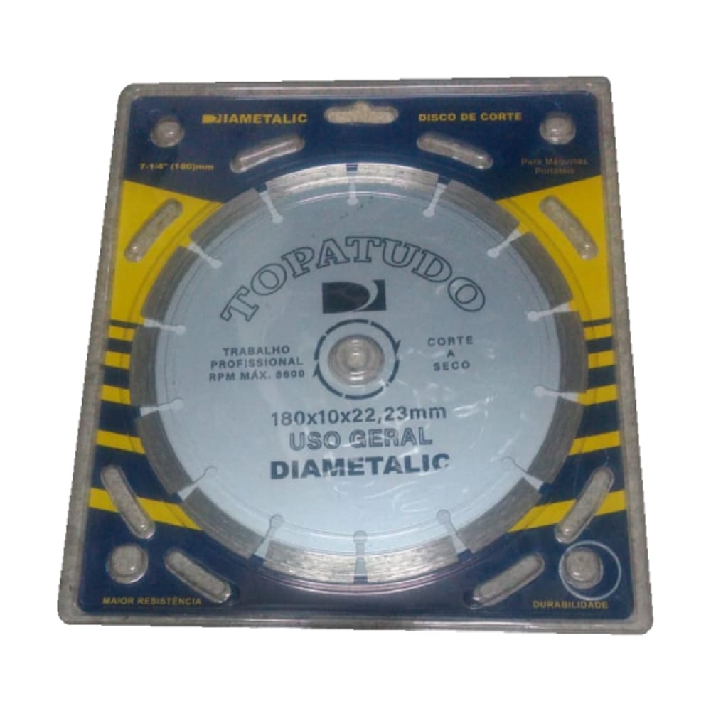 Disco Diamantado 7 pol. TOPA TUDO - DIAMETALIC (029702)
