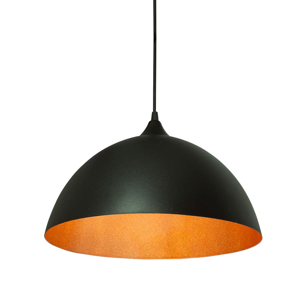 Lustre Pendente Taschibra Brooklyn E27 Bivolt Preto