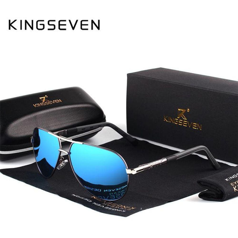 Óculos De Sol Kingseven De Luxo Estilo Aviador
